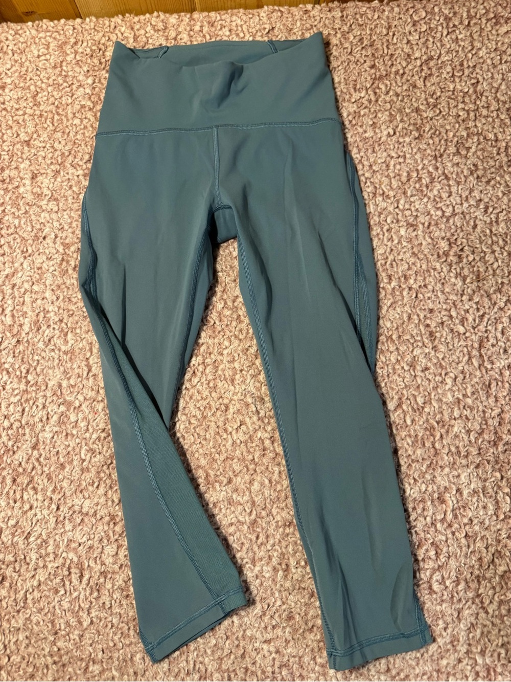 Lululemon Blue/Teal Mesh Panel Leggings Size 4